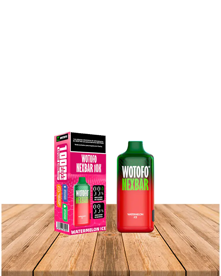 Vaper Desechable Nexbar  10000 puff Watermelon Ice