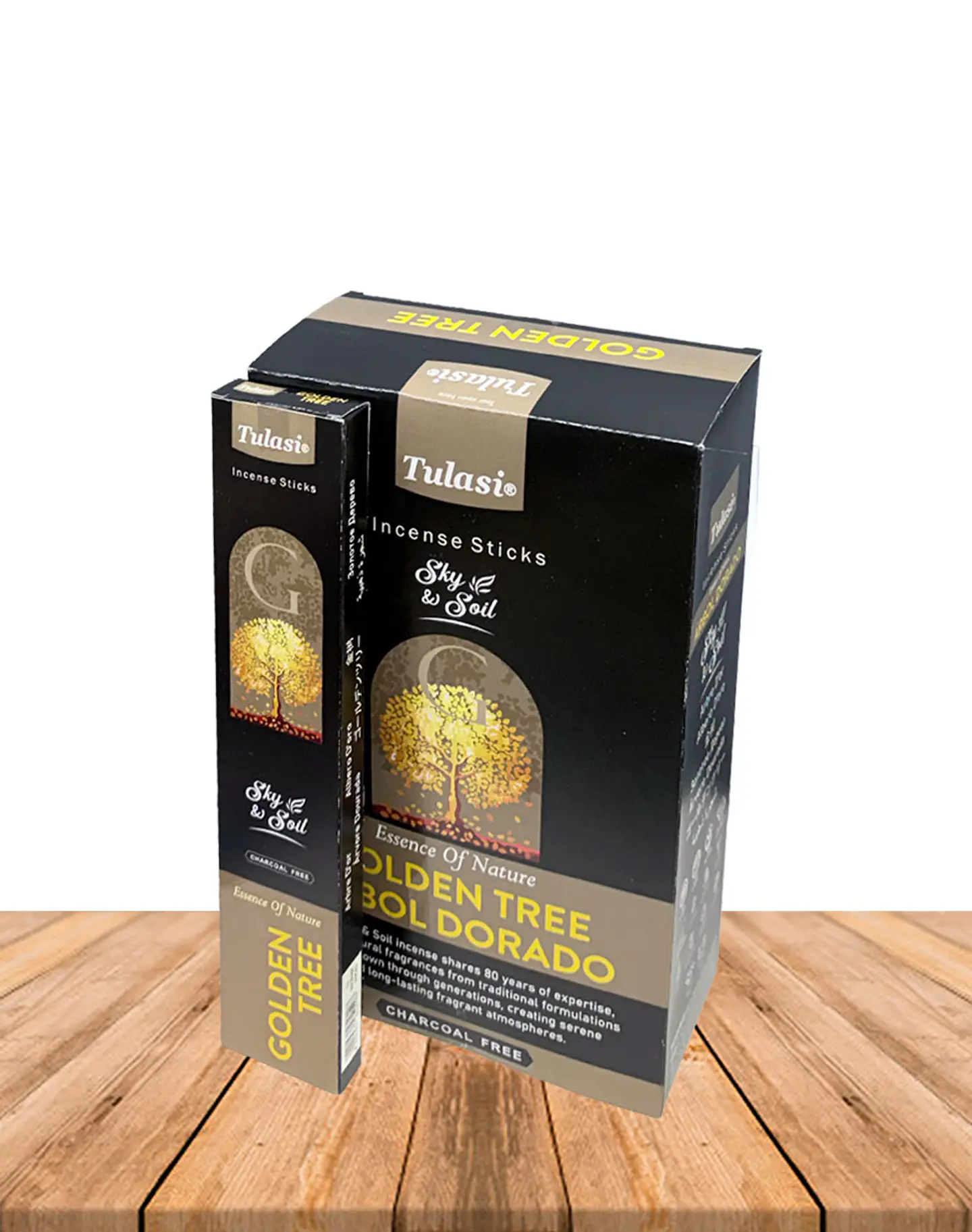 Incienso Tulasi Sky & Soil Árbol Dorado 1