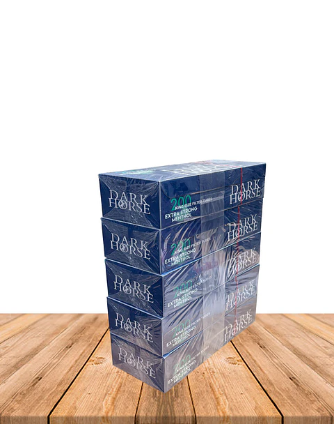Tubo Para Rellenar Dark Horse Mentol Xtra Fuerte Pack 5 Displays