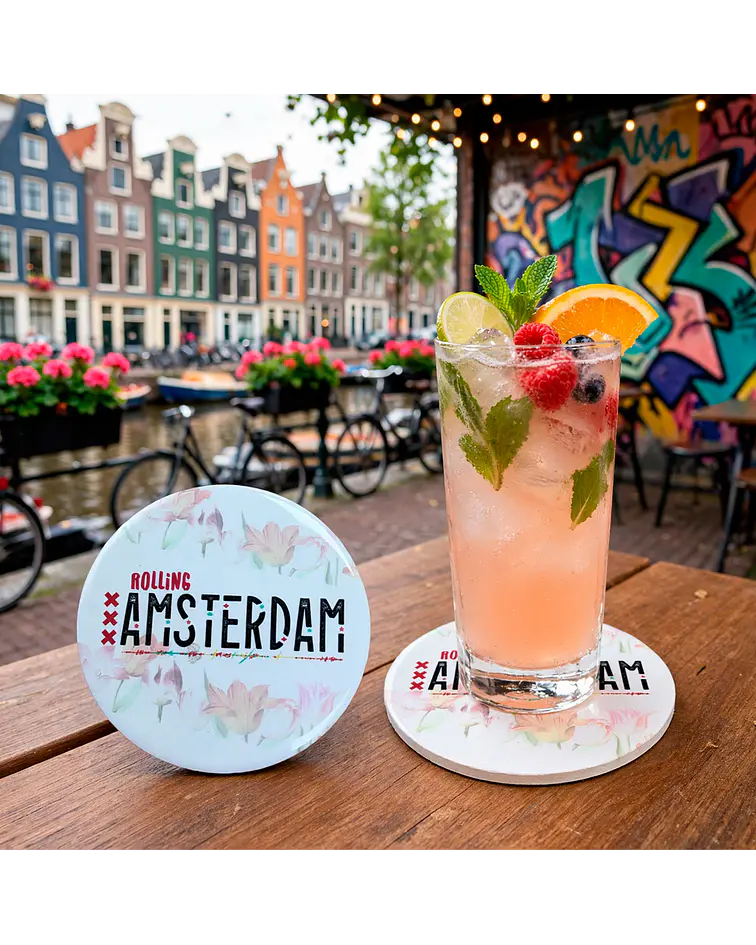 Posa Vaso Ceramica Rolling Amsterdam