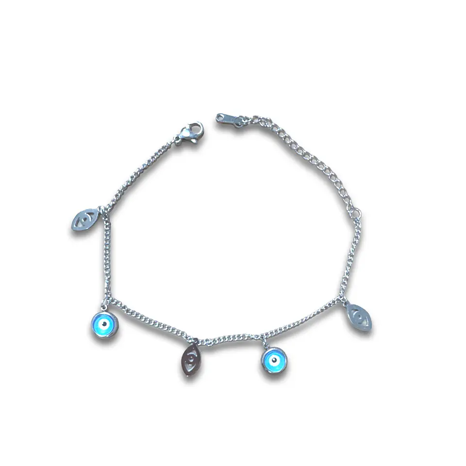 Brazalete / Tobillera de Acero inoxidable dijes  5