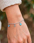 Brazalete / Tobillera de Acero inoxidable dijes 