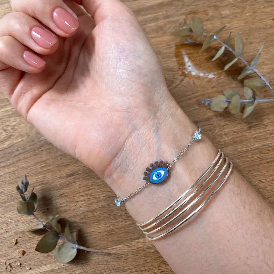Brazalete de Acero inoxidable tercer ojo  7