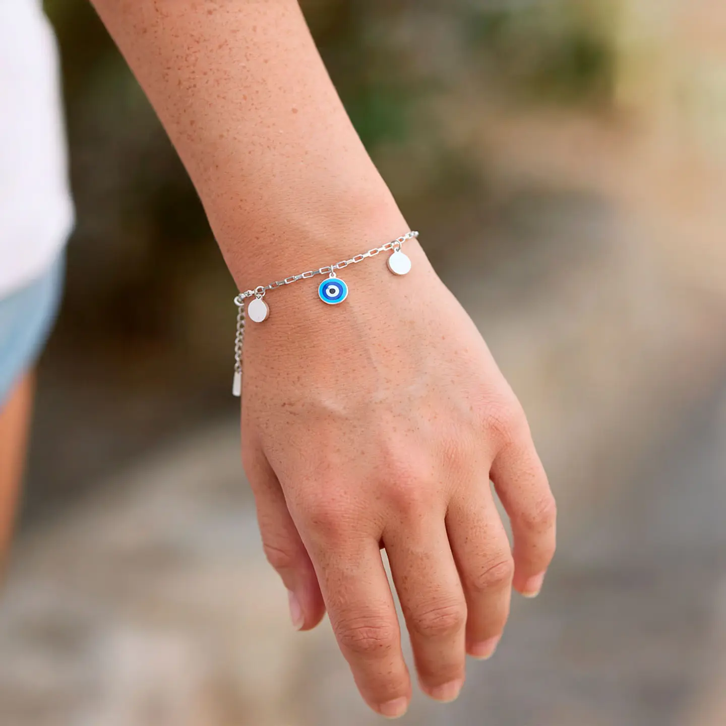 Brazalete / Tobillera de Acero inoxidable Tercer Ojo  7