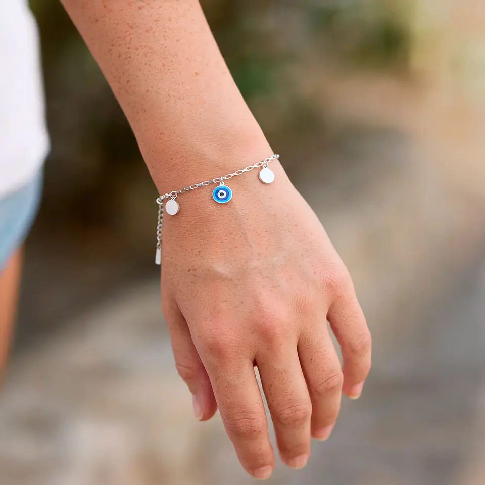 Brazalete / Tobillera de Acero inoxidable Tercer Ojo  7