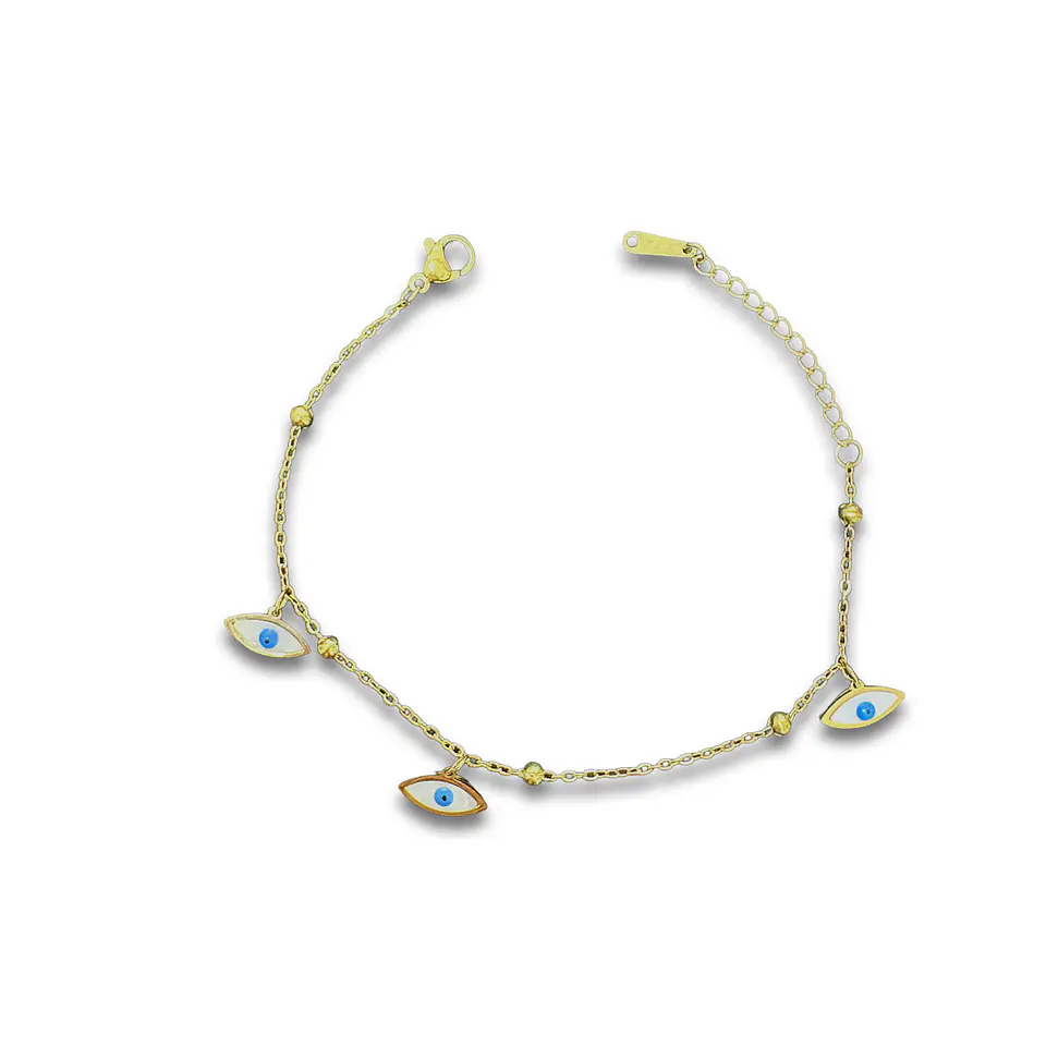 Brazalete de Acero inoxidable tercer ojo dijes 7