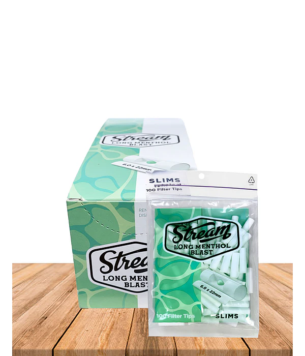 Filtros Slim long Menthol Click Stream