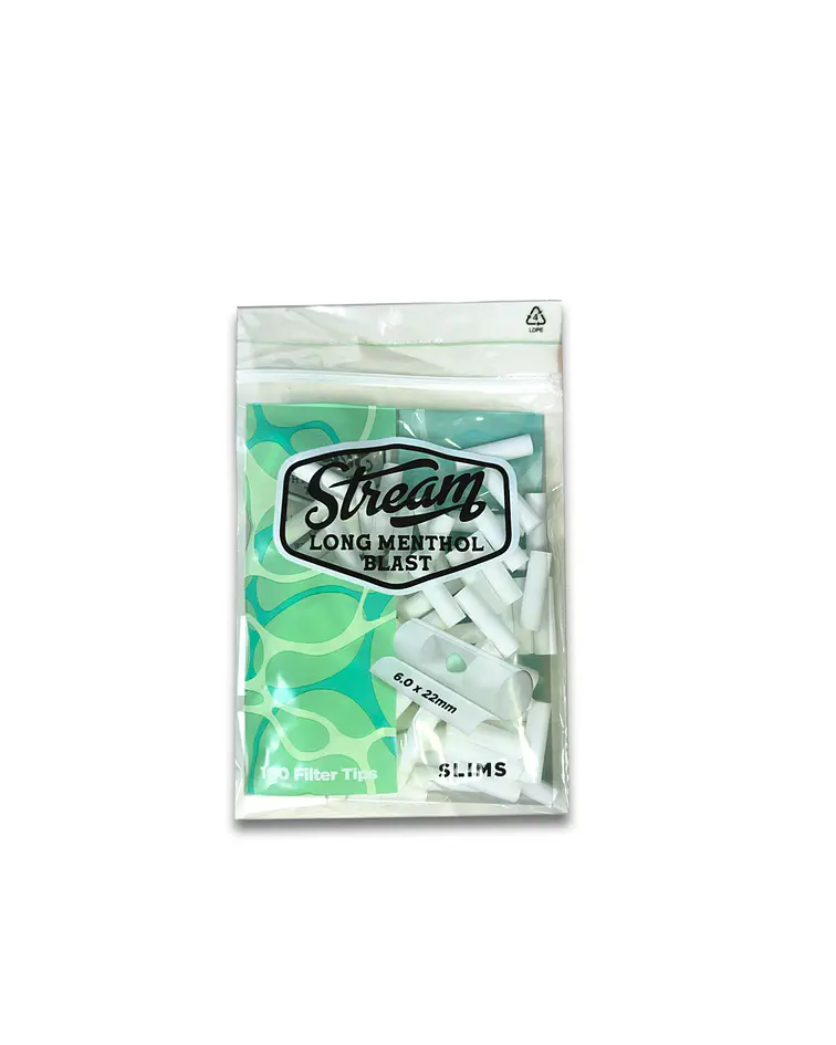 Filtros Slim long Menthol Click Stream