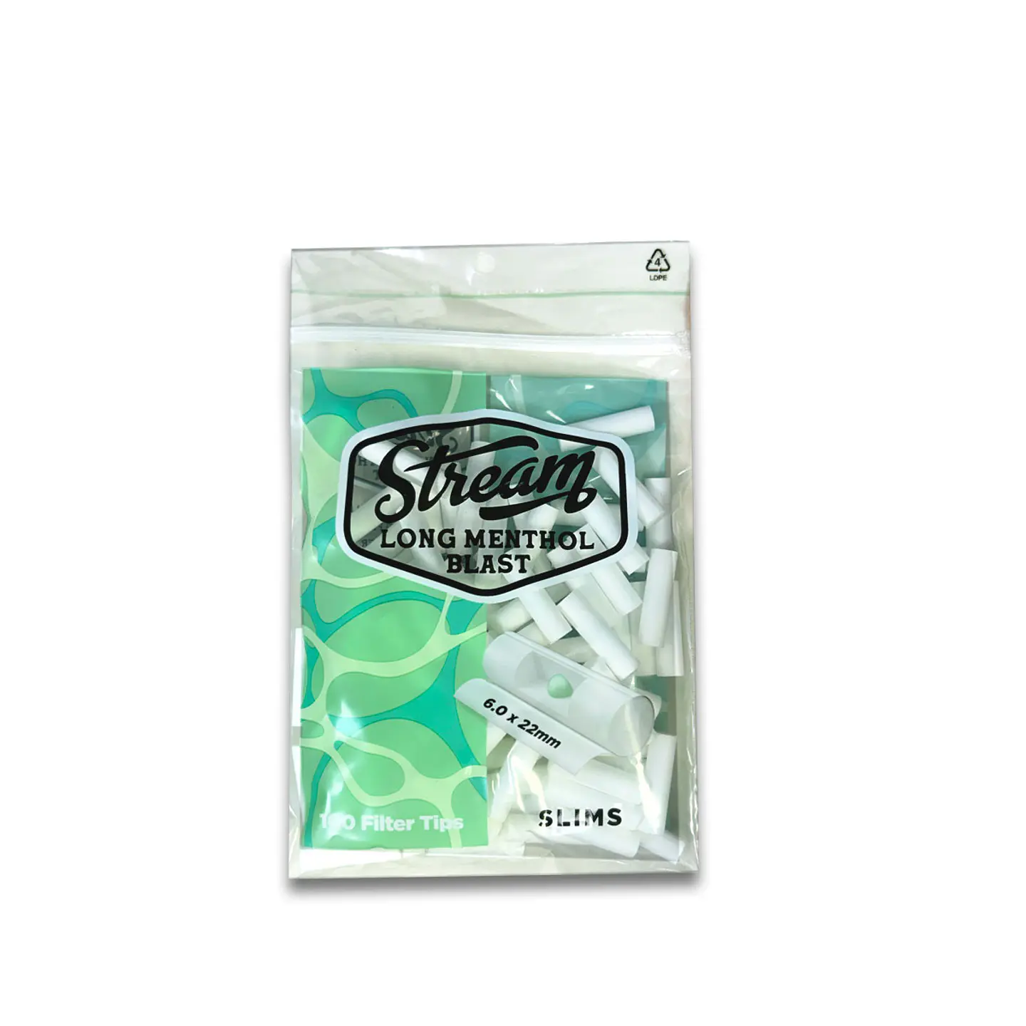 Filtros Slim long Menthol Click Stream 2