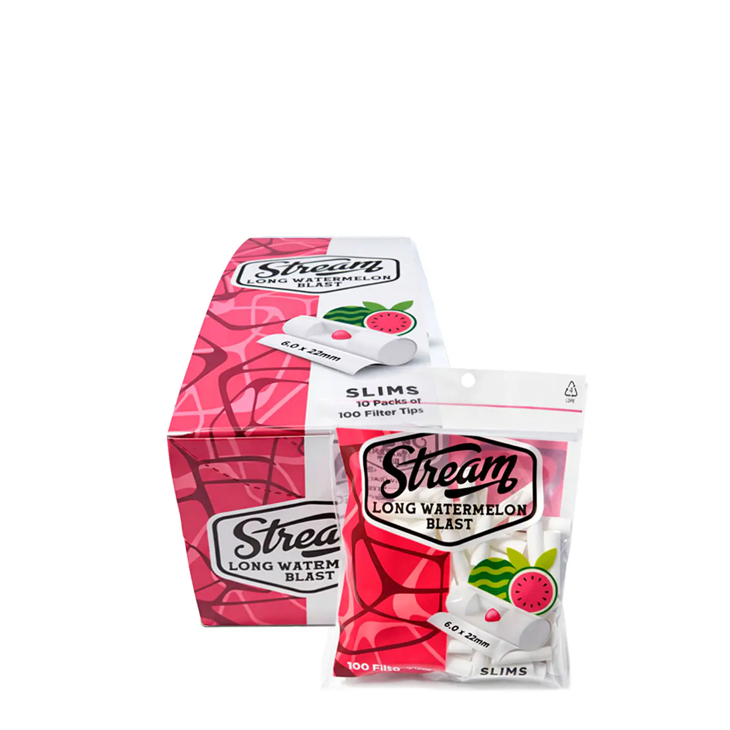 Filtros Slim long Sandia Click Stream 3