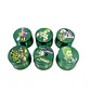 Moledor  Aluminio 4pcs 50mm Verde estampado  - Miniatura 3