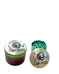 Moledor Aluminio 4pcs 50mm Lion head 