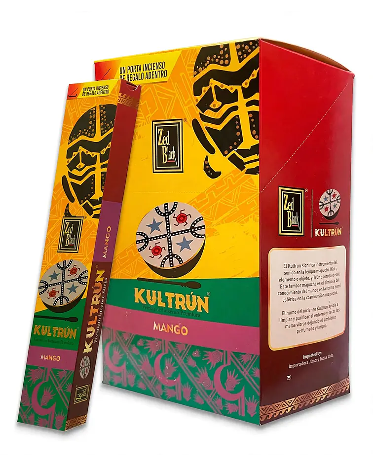 Incienso Zed Black Kultrún Mango