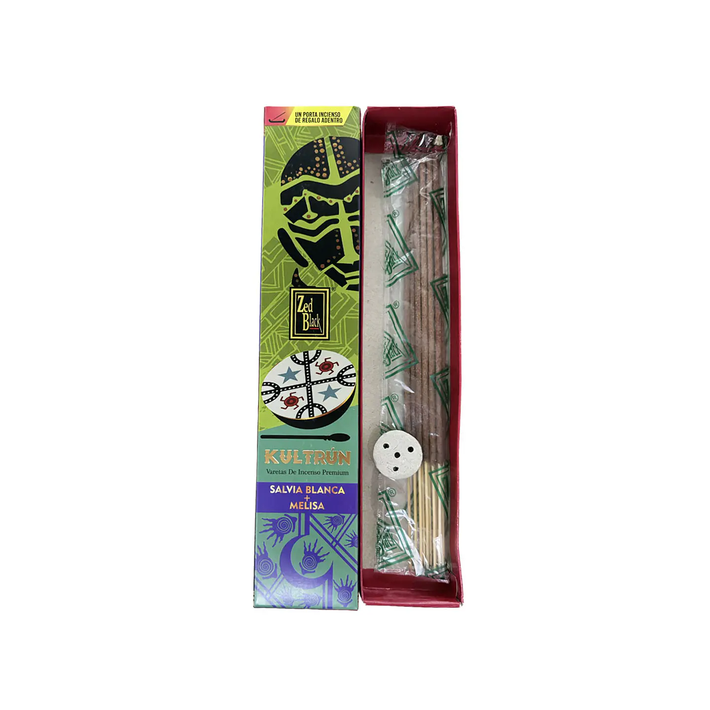Incienso Zed Black Kultrún Salvia Blanca  Melisa 2