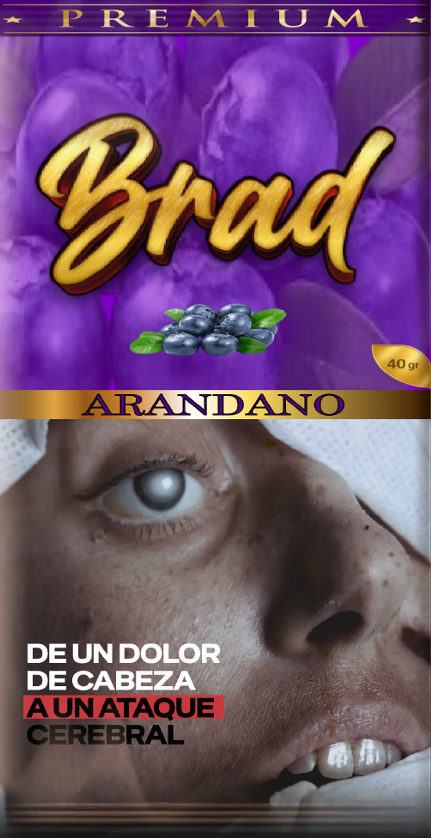 Tabaco BRAD 40g Sabores 2