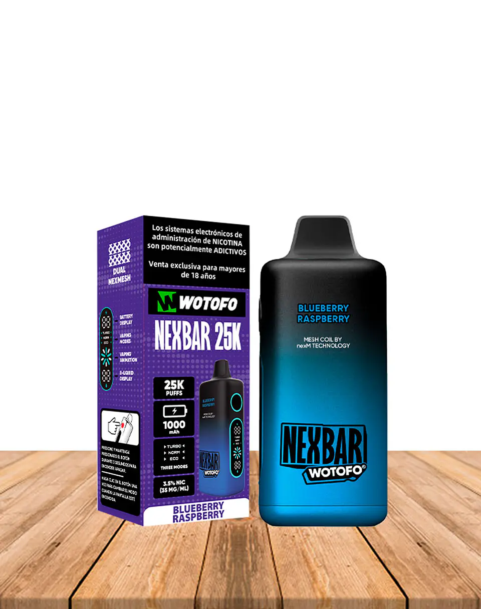 Vaper Desechable Nexbar  25000 puff  Blueberry Raspberry 1