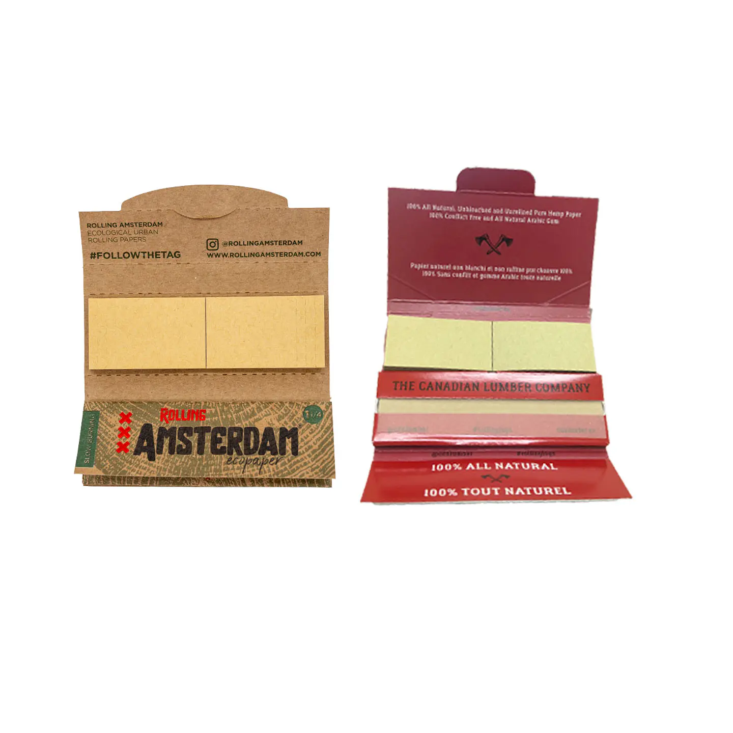Papel Amsterdam Eco Paper 1 1/4 + Regalo Papel Canadian  2