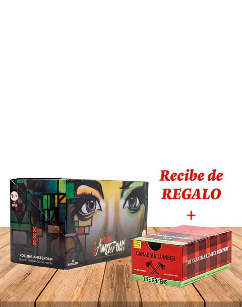 Papel Amsterdam Urban 1 1/4 + Regalo Papel Canadian 