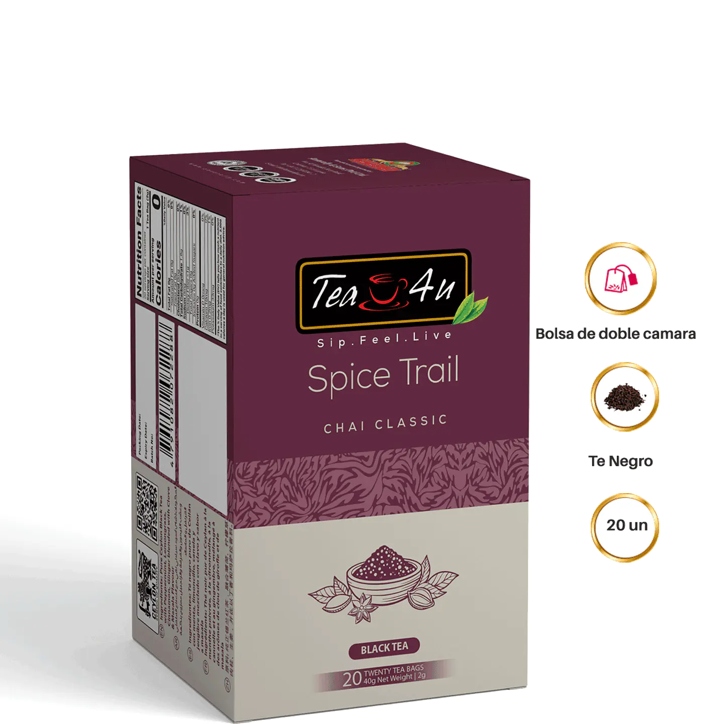 Té  Negro Chai Classic en bolisitas 2