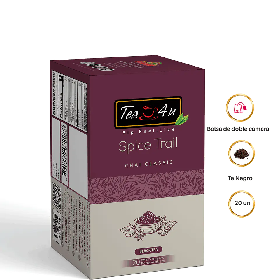 Té  Negro Chai Classic en bolisitas 2