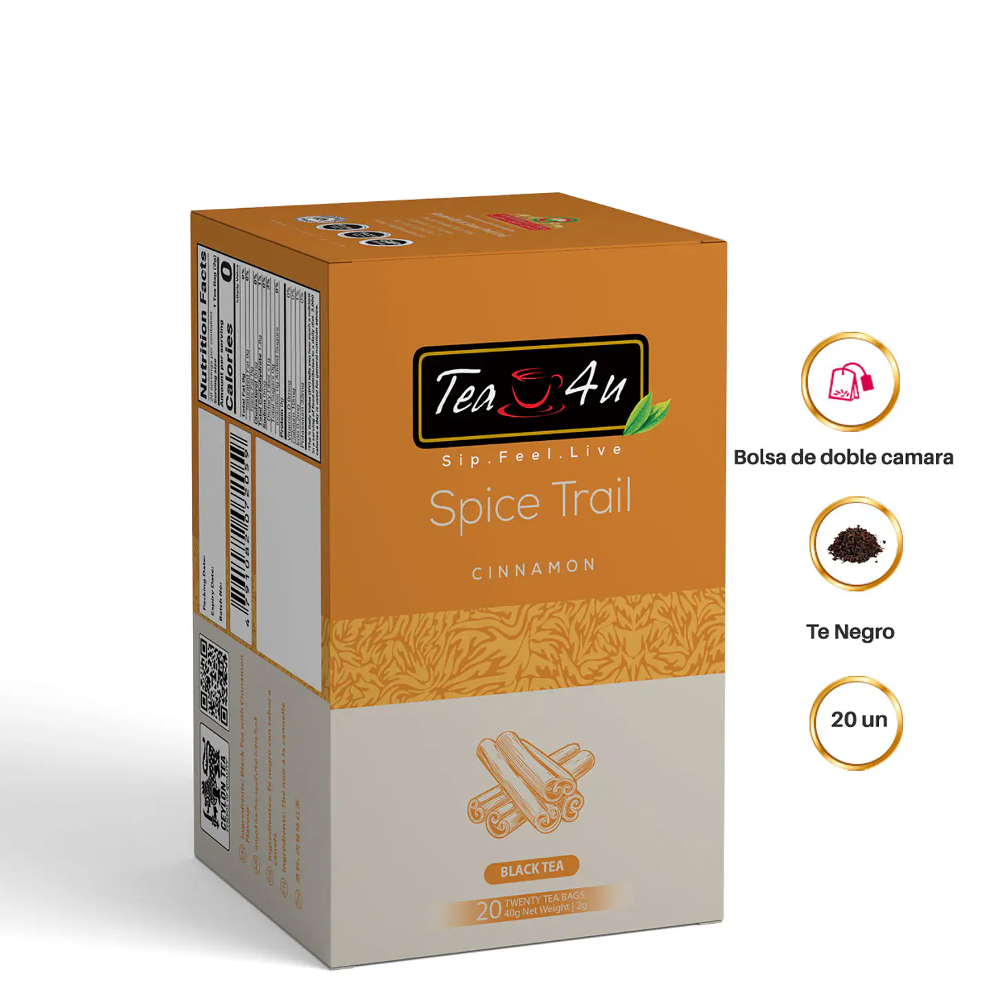 Té  Negro Canela en bolsitas 2