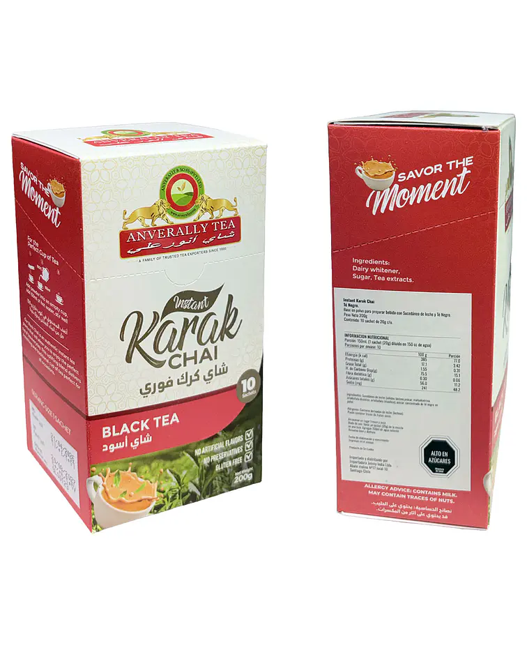 Té Chai Latte Karak Instantáneo