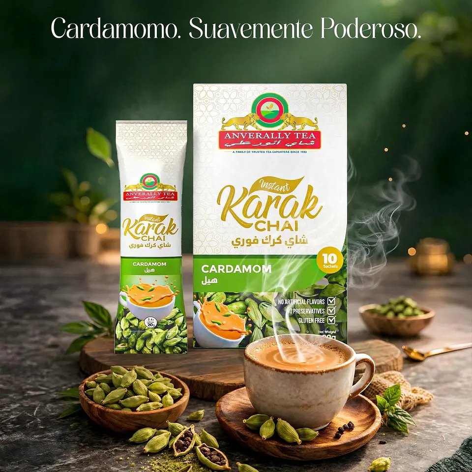 Té Chai Latte Cardamomo Karak Instantáneo 3