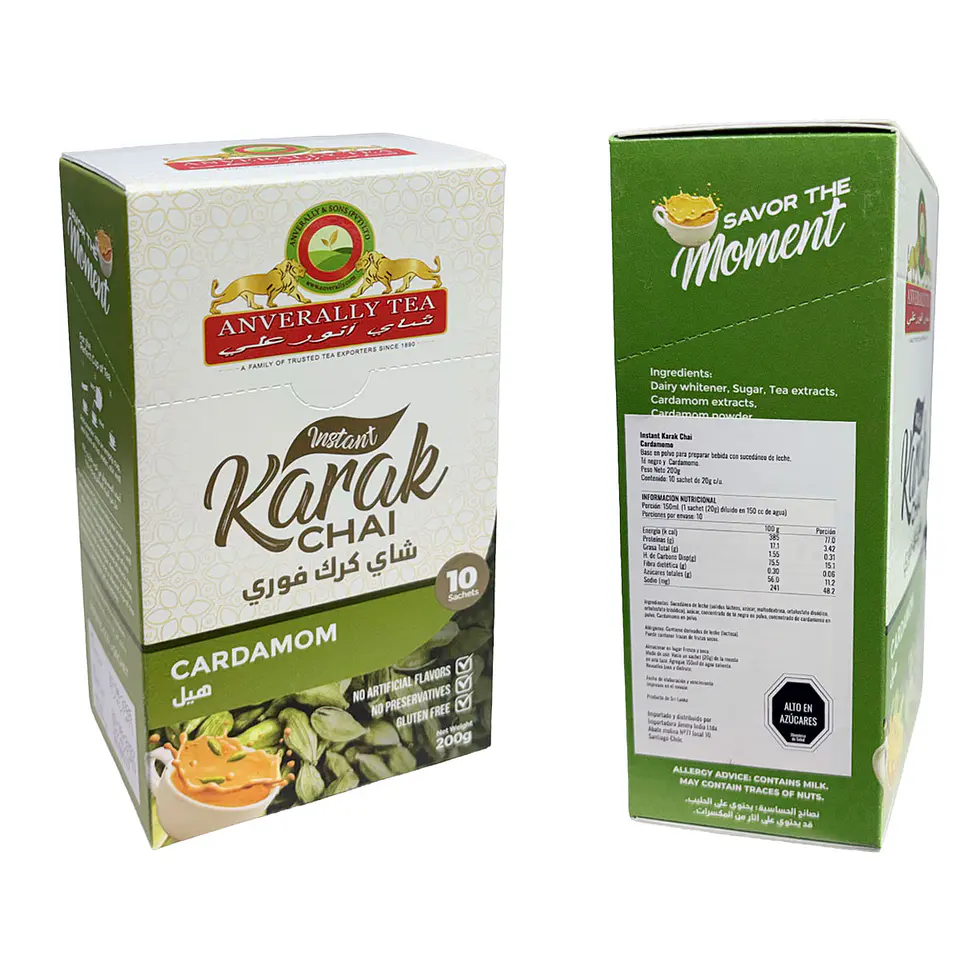 Té Chai Latte Cardamomo lite Karak Instantáneo 2