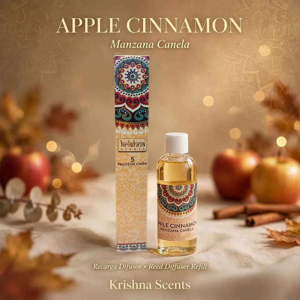 Recarga Difusor Mikado Krishna Manzana Canela 3