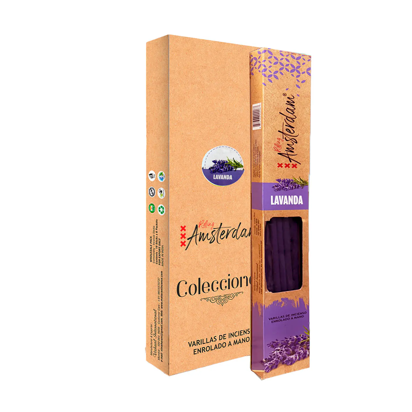 Incienso  Rolling Amsterdam 41 Cm Lavanda 3