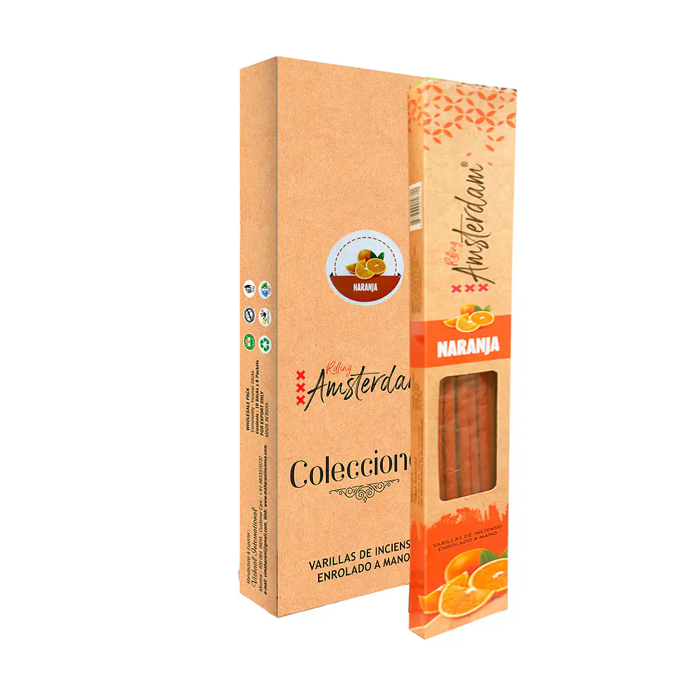 Incienso Jardin Rolling Amsterdam  41 Cm Naranja 4