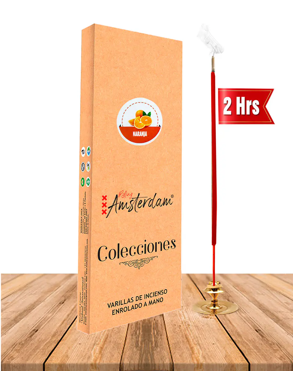 Incienso Jardin Rolling Amsterdam  41 Cm Naranja 1
