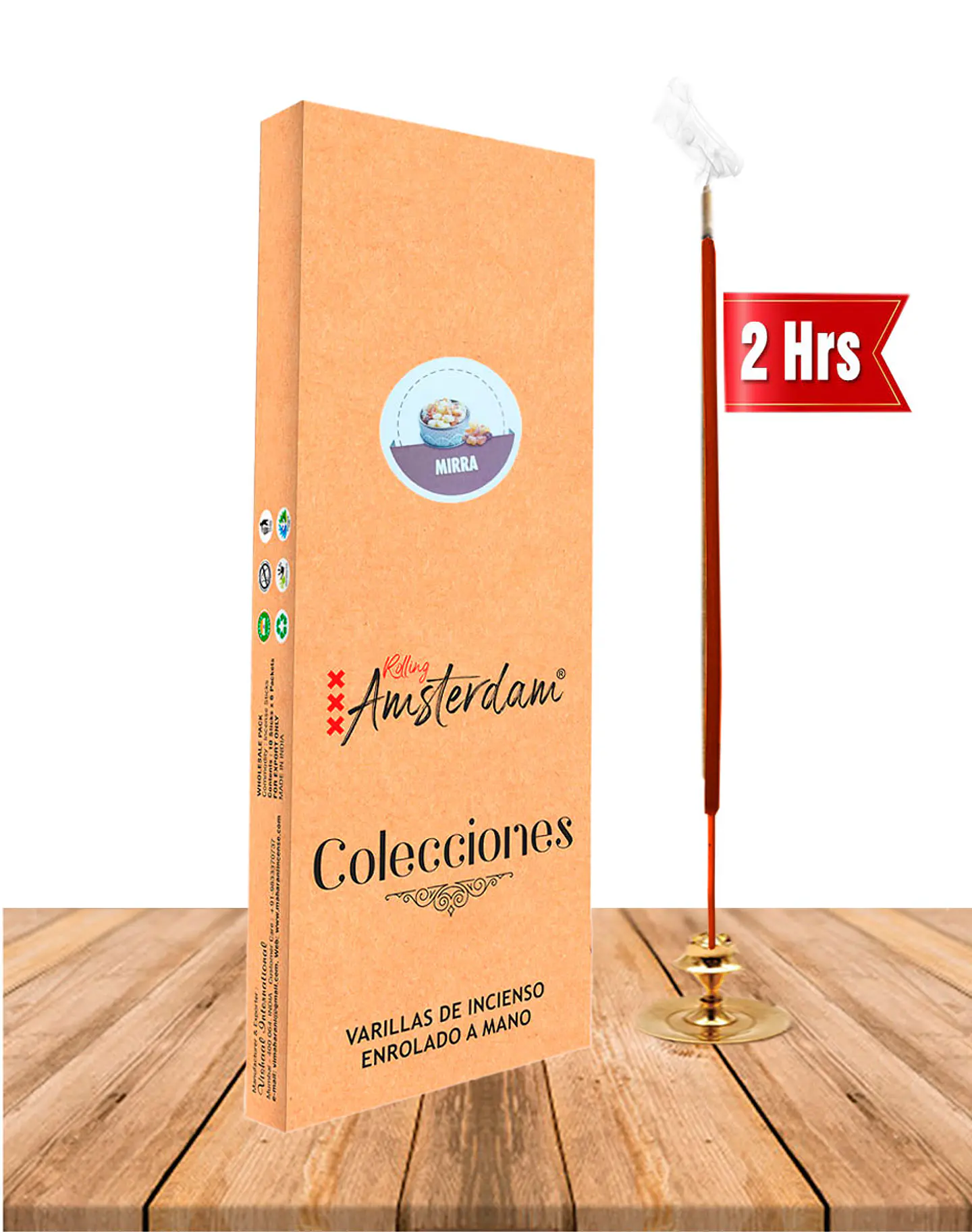 Incienso Jardin Rolling Amsterdam Mirra 41 Cm 1