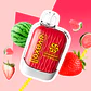Vaper Desechable sin nicotina Oxbar  8000 puff Strawberry Watermelon - Miniatura 4