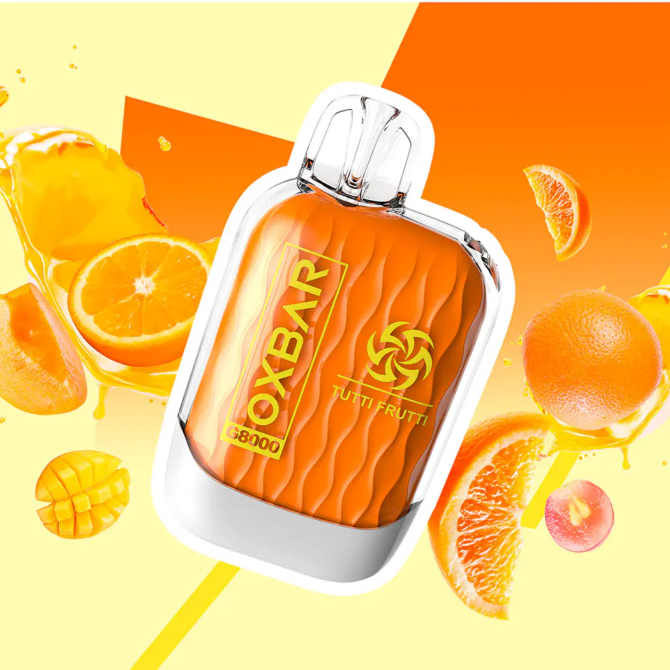 Vaper Desechable sin nicotina Oxbar  8000 puff Sunset Tutti Frutti 3