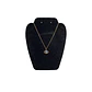 Collar De Acero Inoxidable Con Zirconia Y Piedra Ojo Turco - Miniatura 3