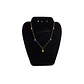 Collar De Acero Inoxidable Con Zirconia Ojo Turco Y Hojas - Miniatura 2