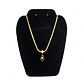 Collar Doble Acero Inoxidable Con Zirconia Y Piedra - Miniatura 2