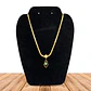 Collar Doble Acero Inoxidable Con Zirconia Y Piedra - Miniatura 1