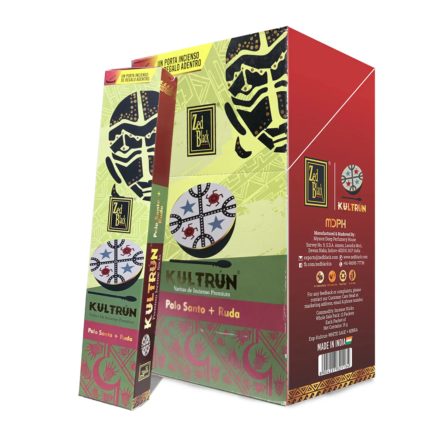 Incienso Zed Black Kultrún Palo Santo Ruda 3