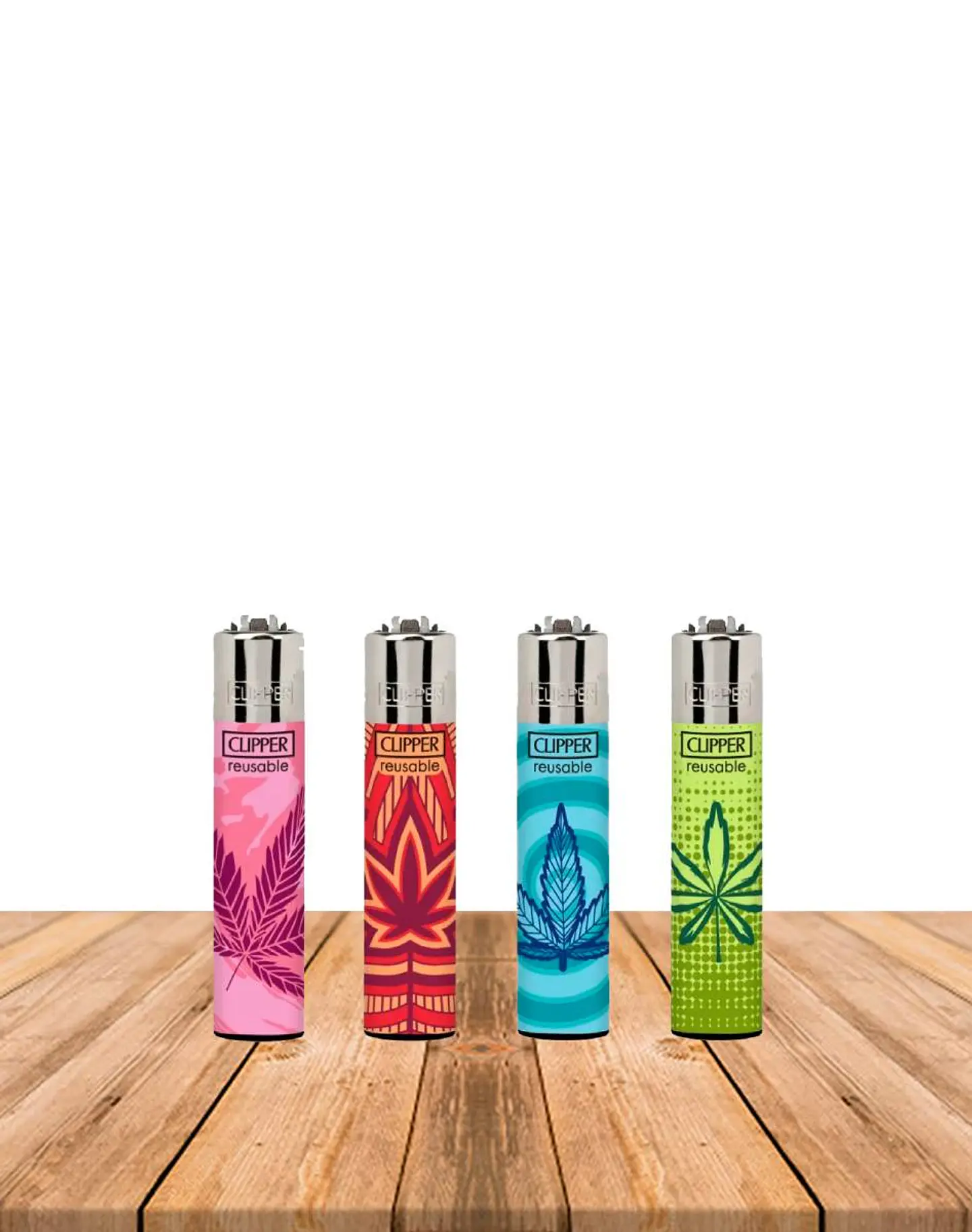 Encendedor Clipper Diseño  Power Leaves 2 1