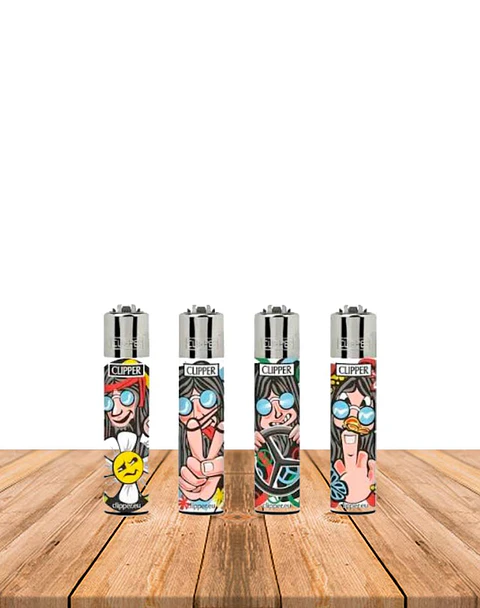 Encendedor Clipper Diseño Hippie Man