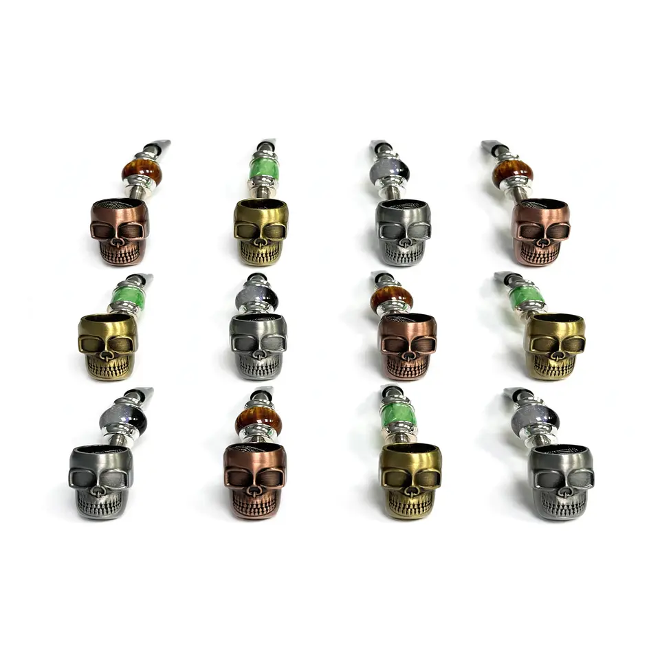 Pipa Metalica Craneo JI26-38 2