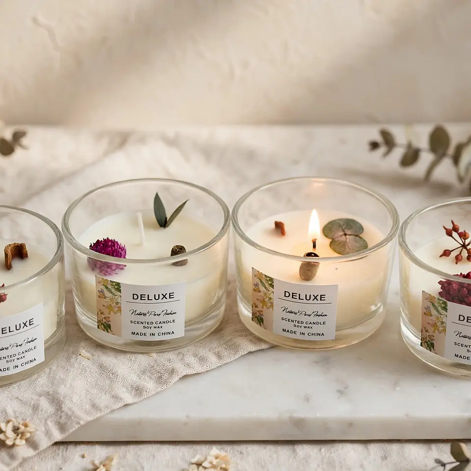 Vela Aromaticas Con Flores JI26-27 3