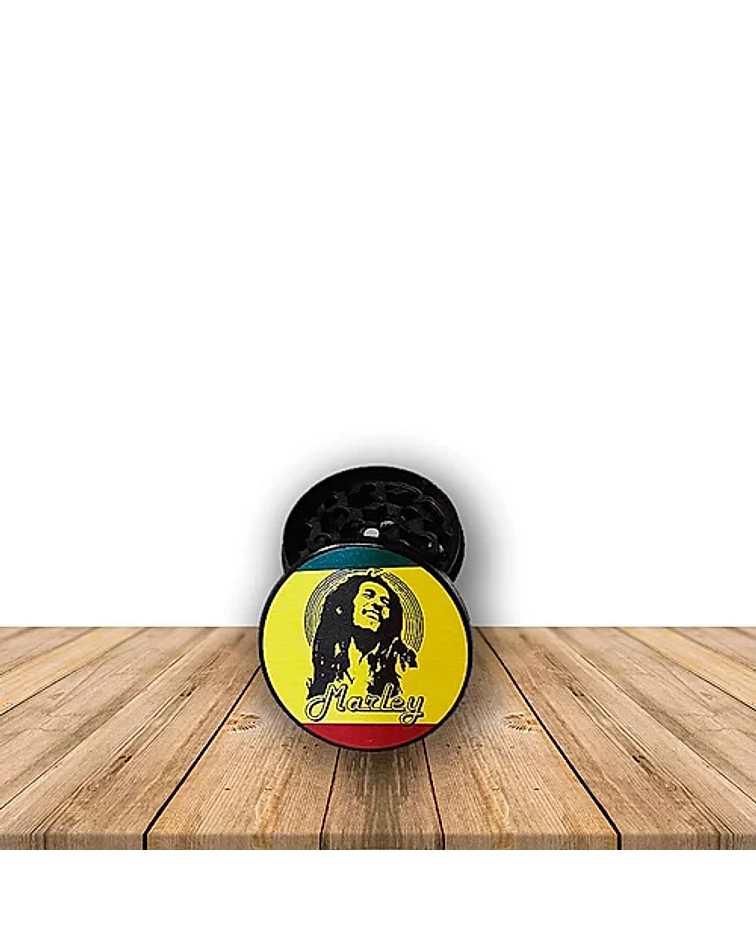 Moledor Metálico Edición Bob Marley 4 Piezas 