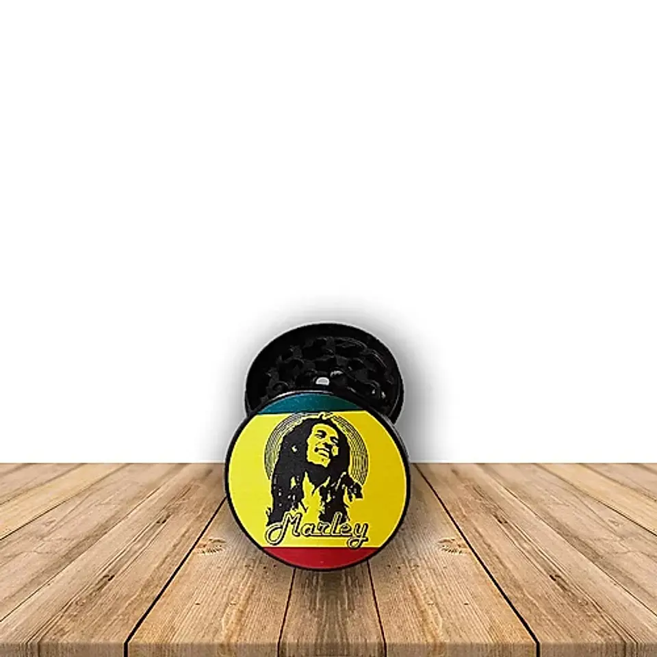 Moledor Metálico Edición Bob Marley 4 Piezas  1