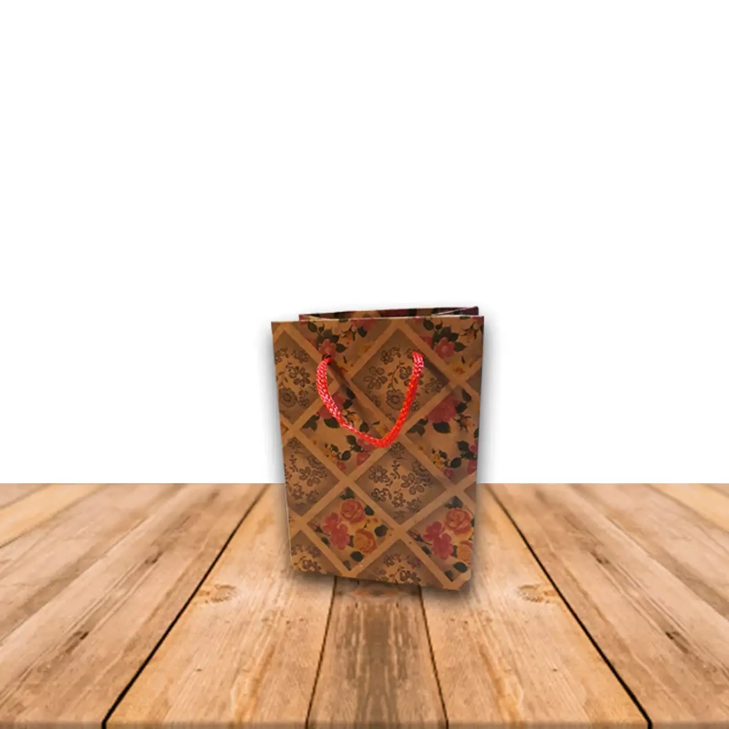 Bolsa De Papel Kraft con diseño 11 x 8 cms Precio x Docena 1
