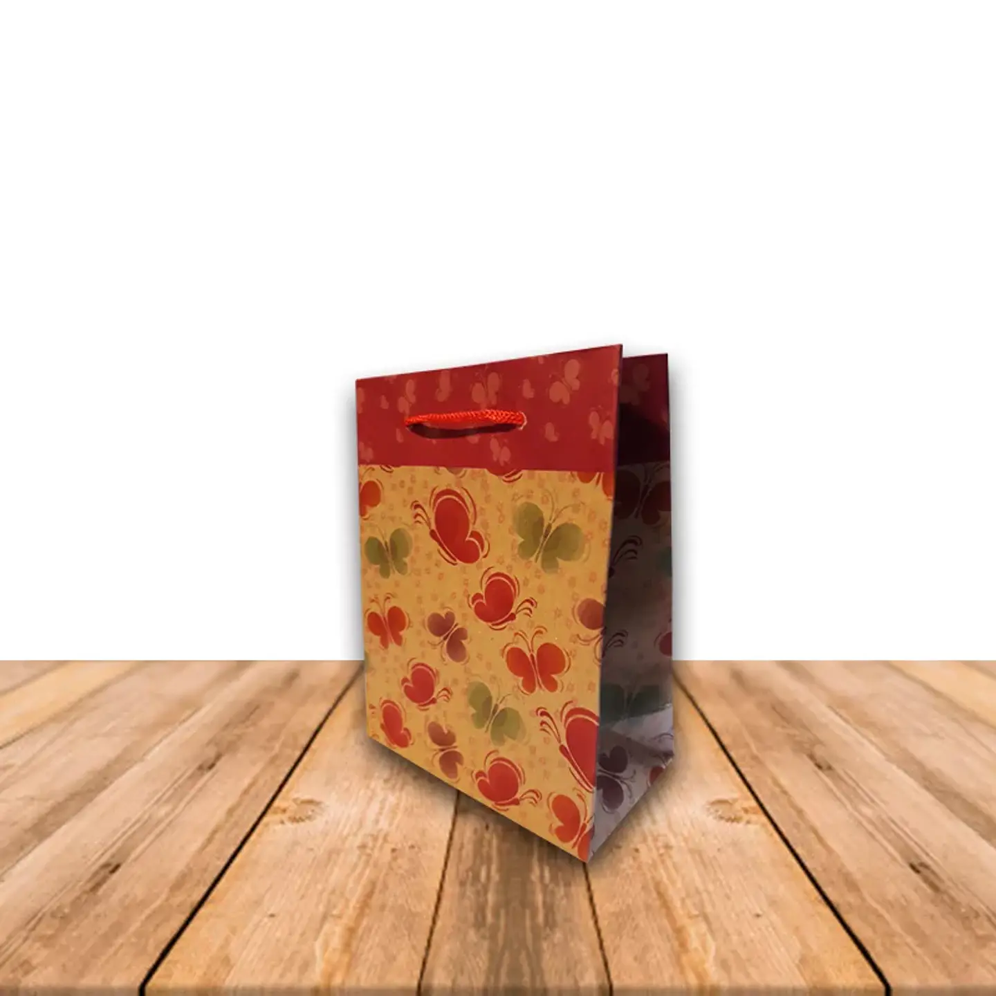 Bolsa De Papel Kraft Con Diseño 11.5 x 14.5 cms JI10-097 1