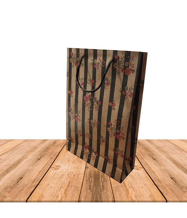 Bolsa Kraft De Regalo Con Diseño 33cm X 25cm JI16-10E