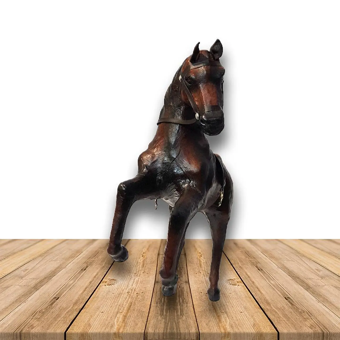 Caballo Saltando de Cuero 12 pulgadas  1